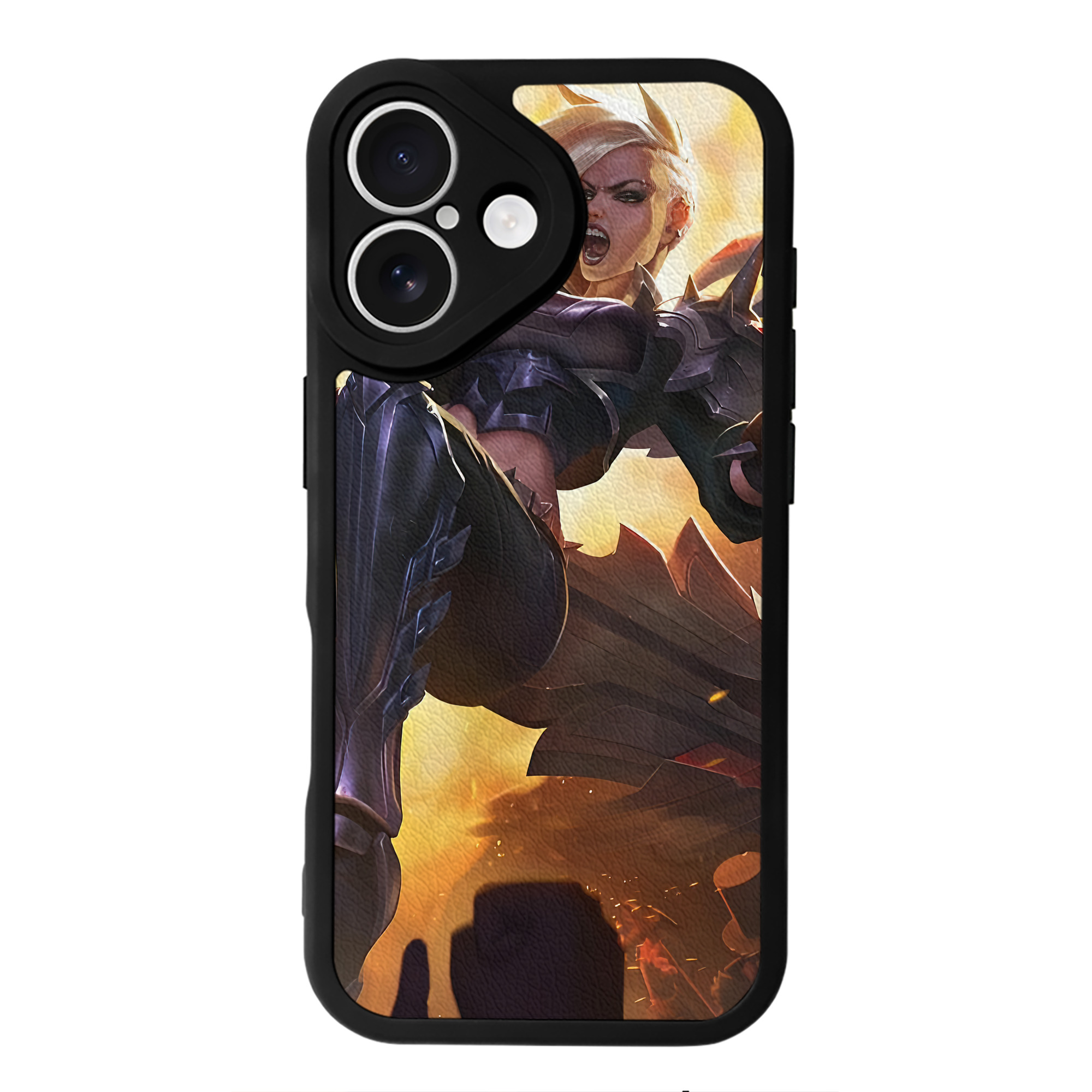 （画像用） リーグ・オブ・レジェンド League of Legends LOL 【iPhone 16シリーズ対応】シリコンスマホケース（レザー調） 材質：シリコン
